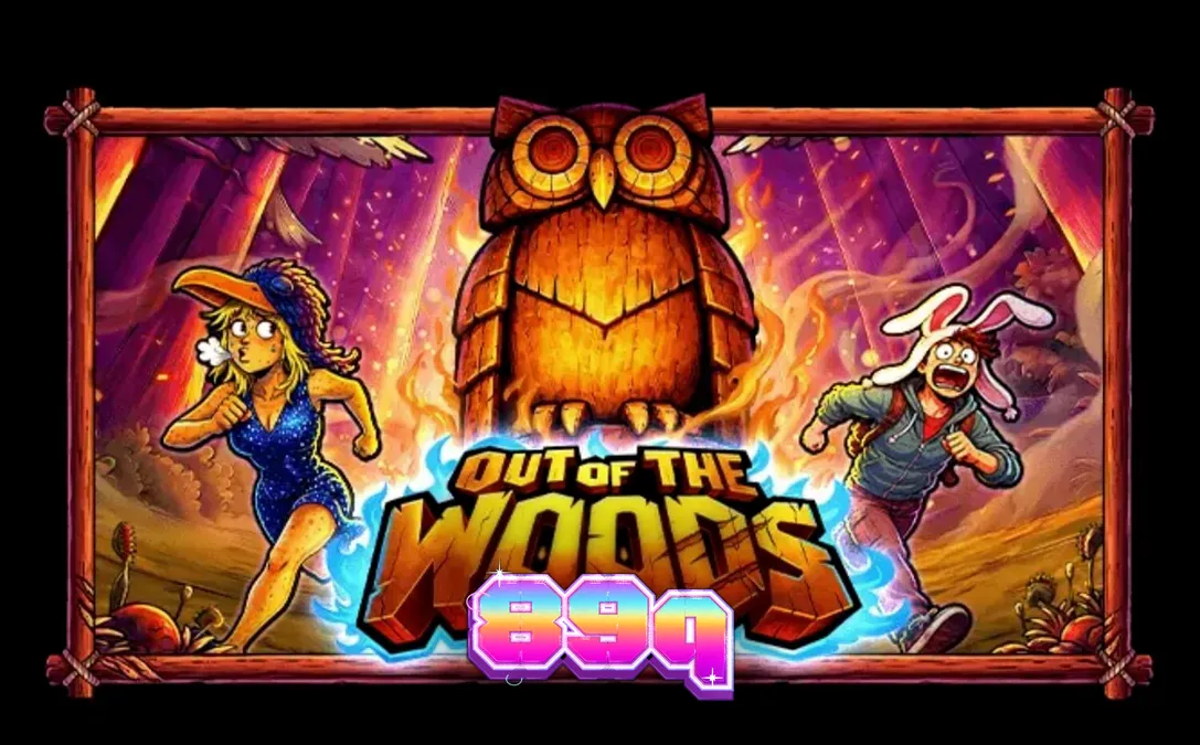 Cena da floresta misteriosa e personagens do slot Out of the Woods
